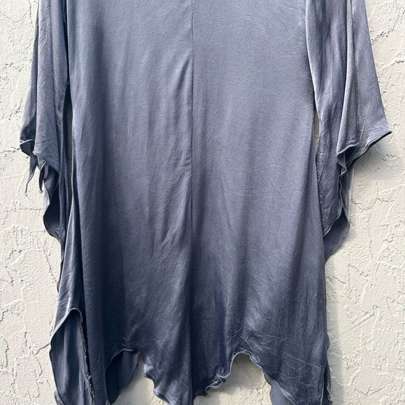 SOLE BELLARE Blouse Top Women Medium Whimseygoth Burnout Velvet Witchy - Picture 9 of 10